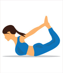 Yoga poses vector illustration. Yoga poses vector set. Hand drawing yoga pose icons	