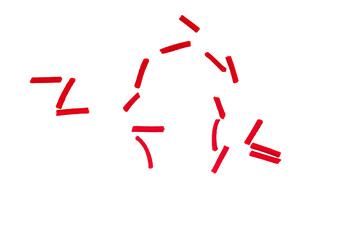 Estampado de líneas con cubo isolated on a transparent background