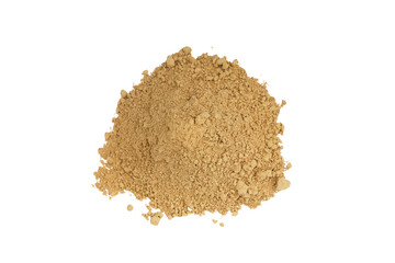 Grain powder isolated on a transparent background