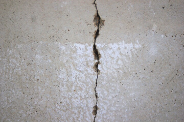 Flooring cement wall with crack industrial building ,design and texture background