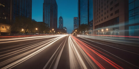 Fototapeta premium traffic at night