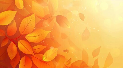 warm autumn gradient background golden yellow and orange hues thanksgiving or halloween website banner design abstract digital illustration