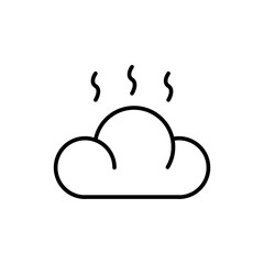 Bread outline icons, minimalist vector illustration ,simple transparent graphic element .Isolated on white background