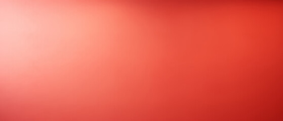 Fototapeta premium Coral red wall background, vibrant light, smooth surface,