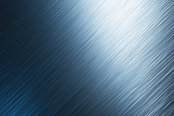 Brushed metal surface in blue tones with diagonal lines creating a sleek modern look