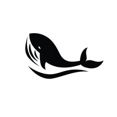 Icon and Logo vector whale 