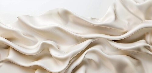 Obraz premium Sophisticated matte cream abstract billboard, subtly isolated on white.