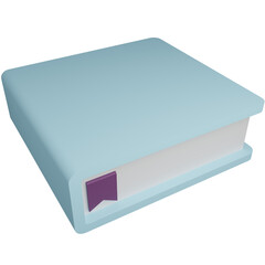 Cute And Attractive Book Stationery 3D Icon