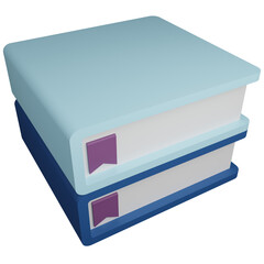 Cute And Attractive Books Stationery 3D Icon