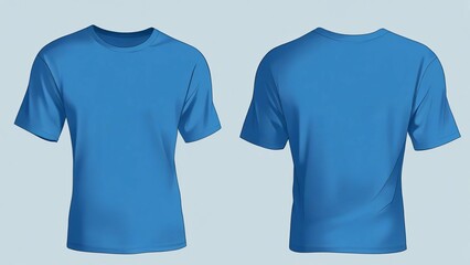 vector background illustration of plain t-shirt front and back