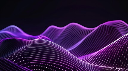 Abstract background in purple colored wave movement
