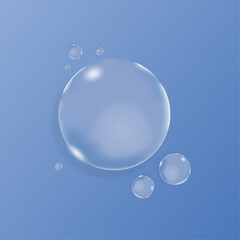  3d shiny dew, water blobs