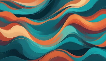 Fototapeta premium abstract colorful waves background