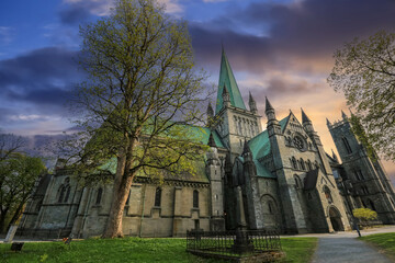 The cathedral Nidarosdomen, Trondheim