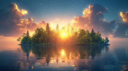 Fototapeta premium Renewable energy solutions: Renewable energy such as solar, wind, and hydropower are options to combat global warming.