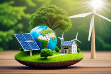 green energy eco friendly concepts 