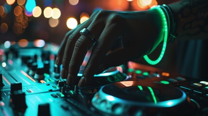 The DJ's Hands at Work