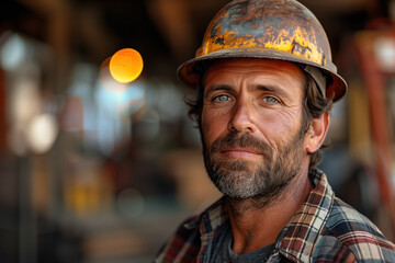 Photo of a Construction Worker, Generative AI