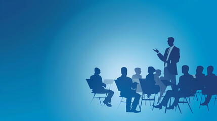 Business training web banner vector image