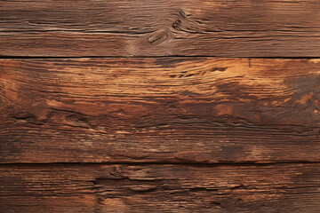 Dark rustic wooden planks with a rough texture and rich brown tones showing natural wear
