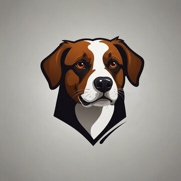 simple dog logo 01