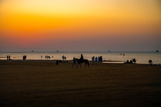 Sunset at Al saif Beach, Jeddah	