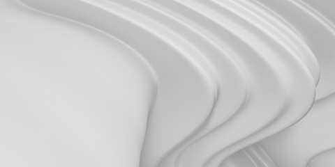 Obraz premium Abstract white pattern waves texture. Abstract liquid minimalist design