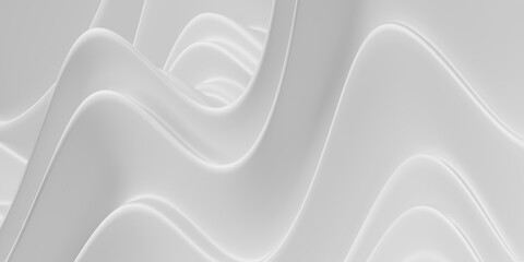 Abstract white pattern waves texture. Abstract liquid minimalist design