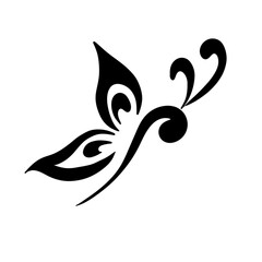 Obraz premium Butterfly logo. simple butterfly beauty logo. Butterfly tattoo