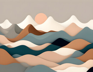 Watercolor background drawn by brush. Blue paints spilled on paper. Golden shiny veins and cracked marble texture. Elegant luxury wallpaper for design, print