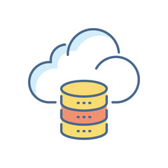 Cloud Storage vector icon