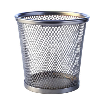 trash bin isolated on transparent background
