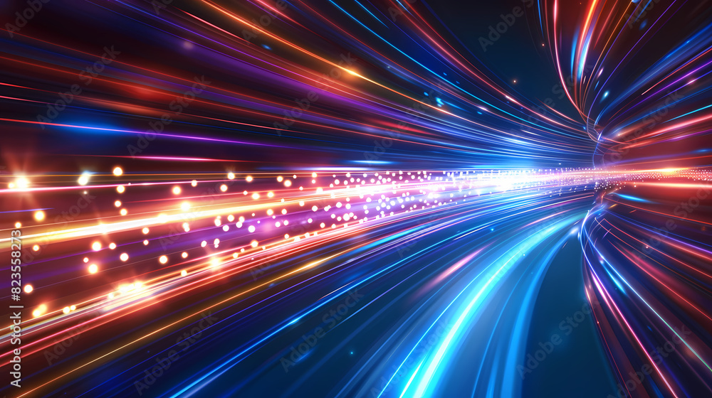 Poster abstract speed technology concept background vector image