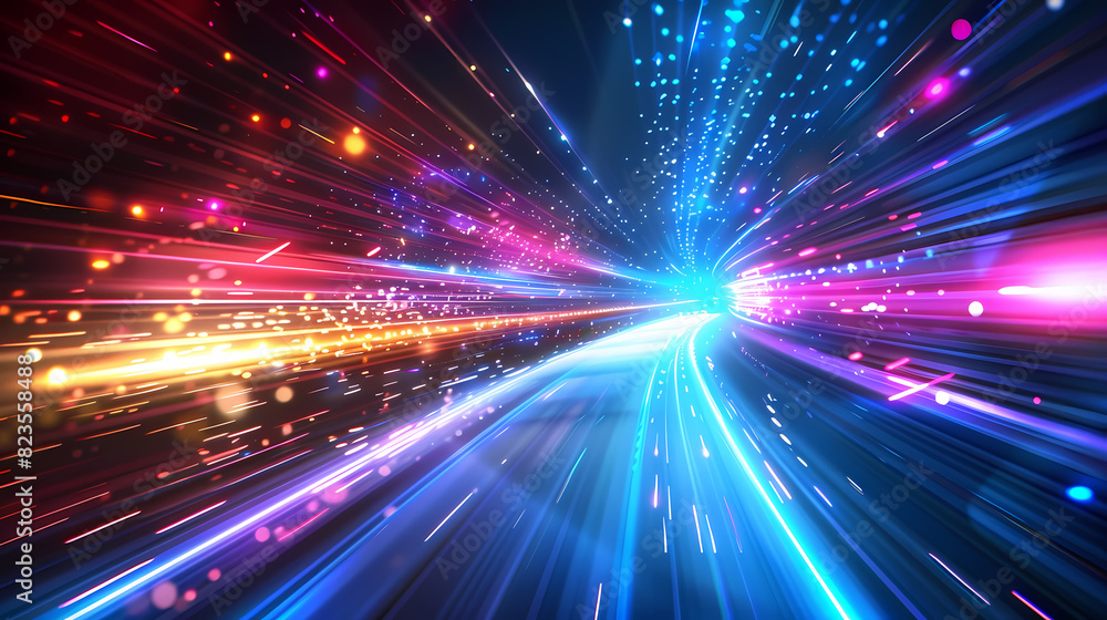 Poster abstract speed technology concept background vector image