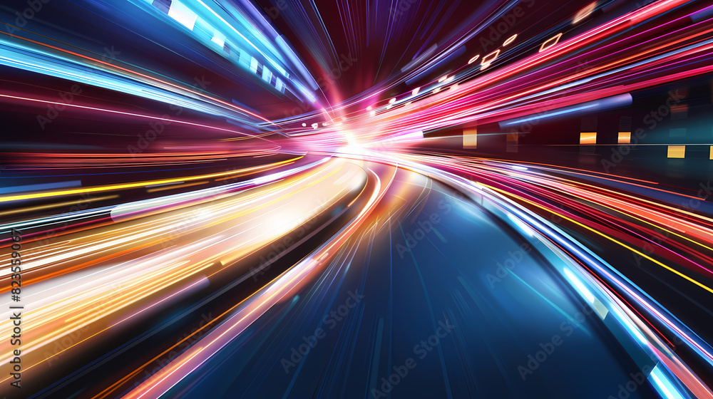 Poster abstract speed technology concept background vector image