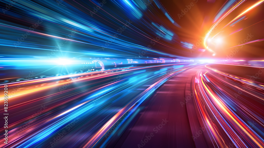 Poster abstract speed technology concept background vector image