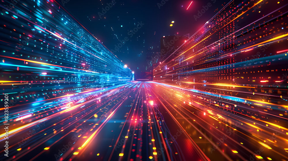 Poster abstract speed technology concept background vector image