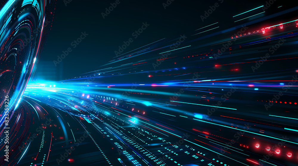 Poster abstract speed technology concept background vector image