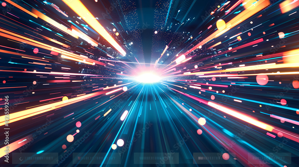 Poster abstract speed technology concept background vector image