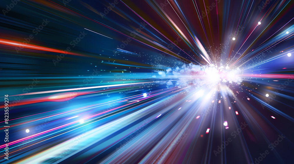 Poster abstract speed technology concept background vector image