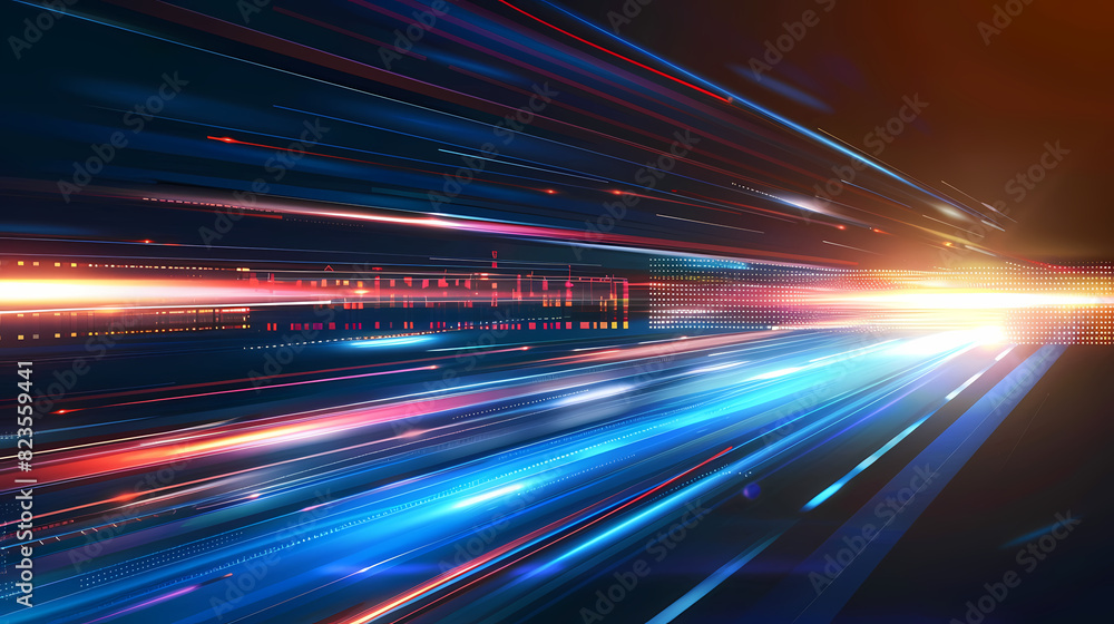 Poster abstract speed technology concept background vector image