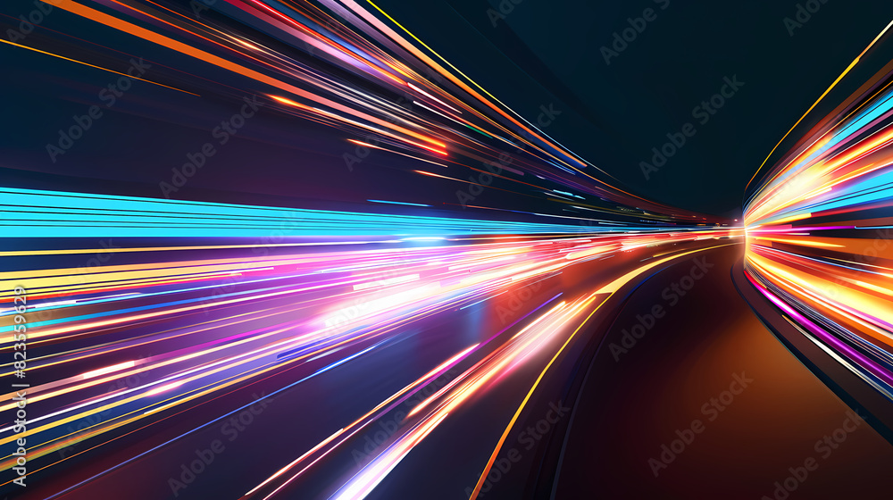 Poster abstract speed technology concept background vector image