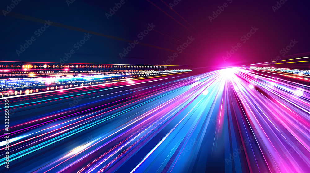 Poster abstract speed technology concept background vector image