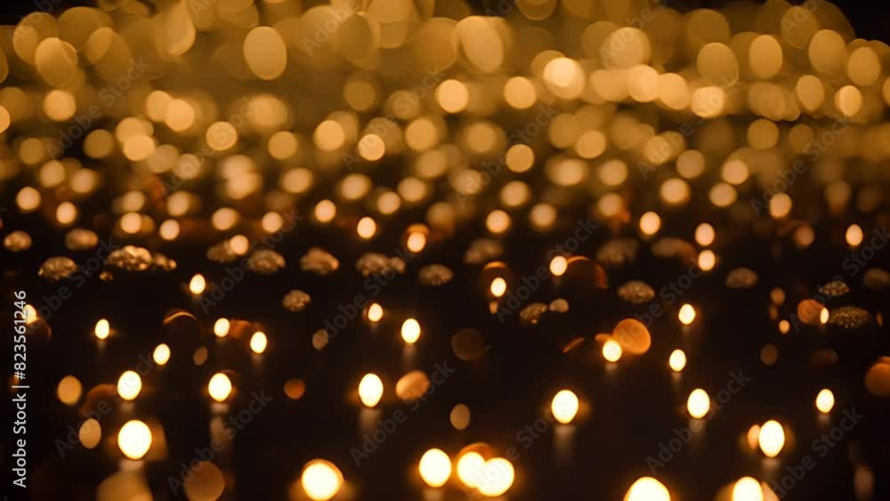 Poster multiple lights illuminating the darkness generative ai