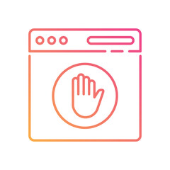 Ad Blocker vector icon