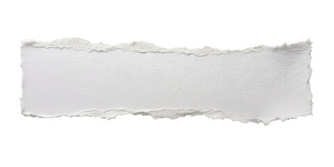 white torn paper isolated on transparent background