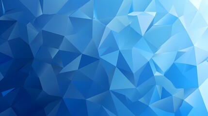 Fototapeta premium Vibrant Geometric Abstract Backdrop with Minimalist Polygon Shapes in Shades of Blue