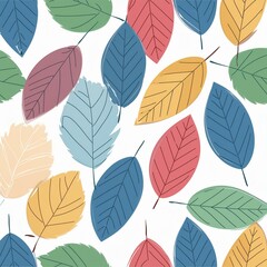seamless pattern with leaves