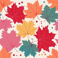 Fototapeta premium maple leaves isolated on white
