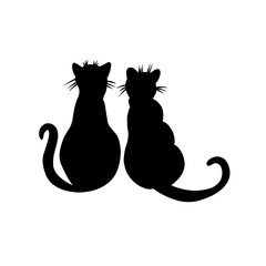 Black cat silhouette 